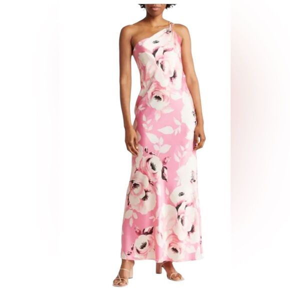 The Fashion Poet One Shoulder Maxi Dress - Picture 1 of 6